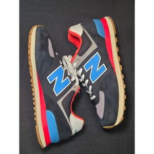 New Balance 574 Navy Blue Red Mens Sneakers ML574SOV Size 7.5
